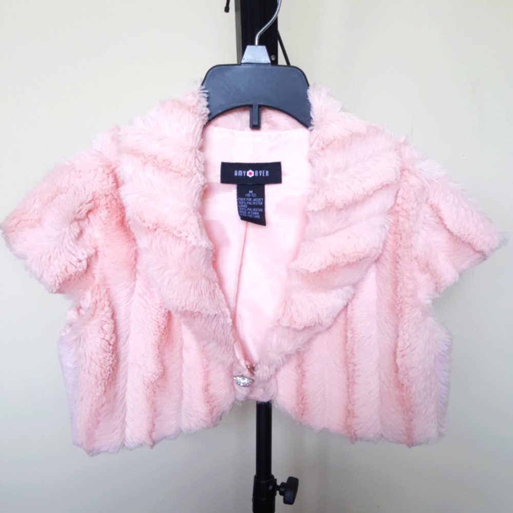 💞Amy Byer Glam Girl Faux Fur Jacket